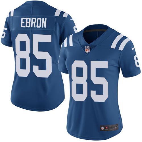 Indianapolis Colts #85 Limited Eric Ebron Royal Blue Nike NFL Home Women Vapor Untouchable jerseys